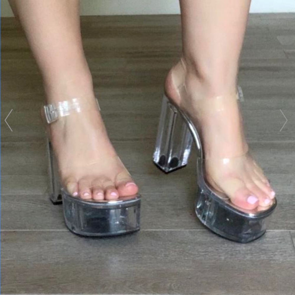 Clear Platform Heels
